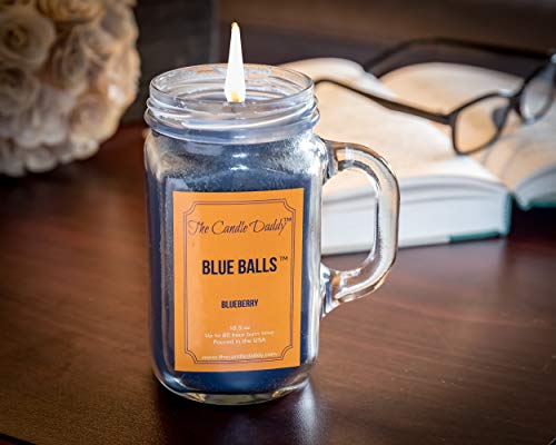 The Candle Daddy -Blue Balls- Blueberry Scented Candle - Funny Candle- Gag Joke- 10 Oz #TOP2