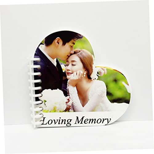 SEWACC 5pcs Sided Family Heart Leaf Valentines Frp Birthday Book Double Picture Supplies for Sublima