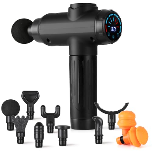 YARUIKE Massageador Muscular 30 Velocidades, 10 Cabeças, Motor