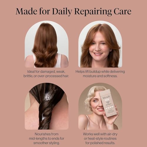 Image of Kitsch Argan Oil Shampoo for Hair Growth - Repairing Hair Shampoo for Women & Men with Terabond - Hydrating Hair Care w /Oat Protein - Paraben, Phthalates, Silicone & Sulfate Free Shampoo - 12.3 oz