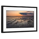 artboxONE Poster mit Rahmen schwarz 60x40 cm Watt zwischen 