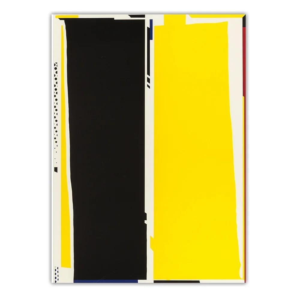 QSDTGHUIKP Roy Lichtenstein Pop Poster《Mirror》Canvas Painting Abstract Wall Art Roy Lichtenstein Prints Modern Picture for Home Decor 16x24in Frameless
