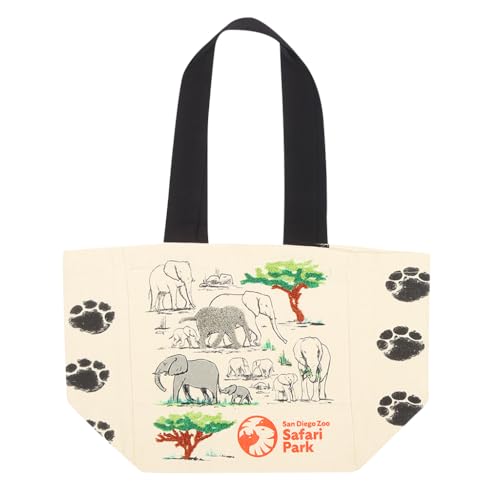Bolsa Tote de Lona con Diseño de Elefante miniatura 1