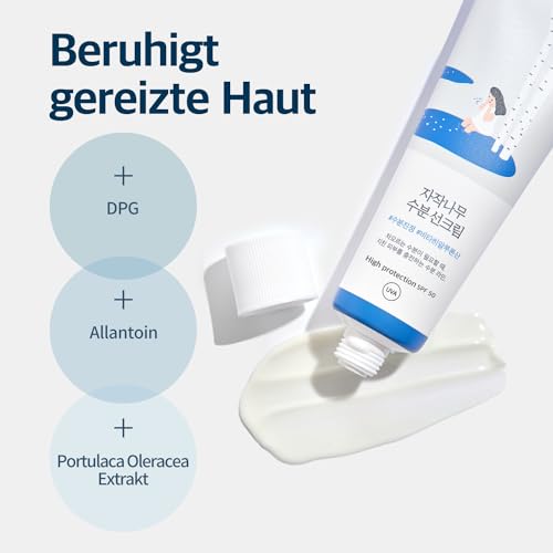 ROUND LAB Feuchtigkeitsspendender Sonnenschutz mit Birkensaft (LSF50, 1,69 fl.oz) | Ein feuchtigkeitsspendender Sonnenschutz, kein Weißstich, starker UV-Schutz, meeresfreundlich und riffsicher – Bild 5