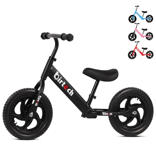 Birtech Balance Bike for 2,3,4 Years Old Light Weight No-Pedal Toddlers Walking Bicycle for Children Age 3-6 with Adjustable Handlebar/Seat