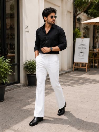 Image of Men's Formal Trouser Pant| Men's Bootcut Important Pant | Men Slim Fit Pants, Straight Fit Formal Trouser | Elegant Styling for Daily Use