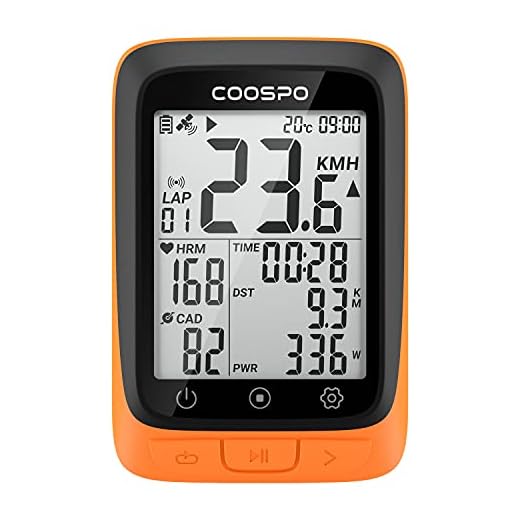 COOSPO GPS Cycling Tracker: Waterproof, Bluetooth/ANT+, Auto Backlight