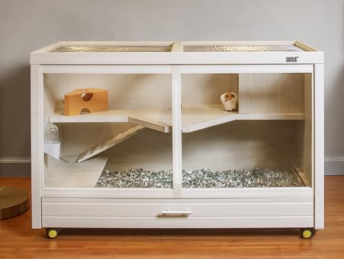 New Age Pet ecoFLEX Park Avenue Indoor Rabbit Hutch-Maple (EHRH002-00), Small