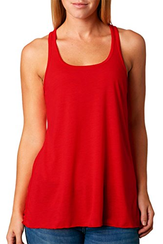 Bella 8800 Womens Flowy Racerback Tank - Red44; Extra Small Deal