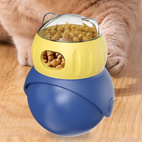 Boule à distributeur réglable interactive pour l'éveil des animaux