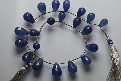 Tanzanite bleue gouttes briolettes idéales pour créer vos bijoux d'été
