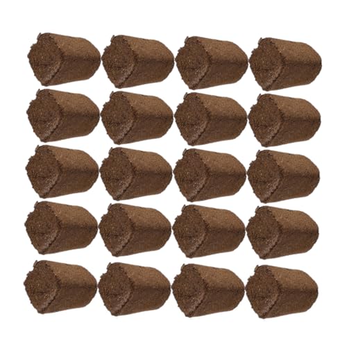 BESPORTBLE Blocs Nutritifs de Culture Hors Sol 20Pcs pour Fleurs et Légumes Terreau Naturel Compressé pour et Absorption d'eau Fournitures de Jardinage Pratiques