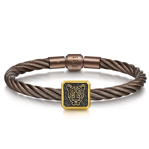 Image of CHOW SANG SANG 999 Gold Charme Chinese Zodiac Charm Bracelet for Men 19cm