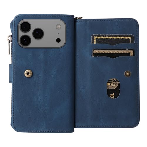 Étui rabat iPhone 15 Pro Max rose clair pour centraliser cartes et monnaie - 7