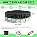 15 Ft Round Pool Cover, Solar Cover for Above Ground Pools, Heavy Duty Swimming Pool Cover Protector with Winch and Cable, Strong Tear Resistant Winter Pool Cover Ideal for Waterproof and Dustproof