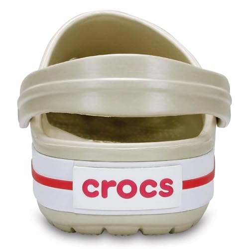 Crocs Unisex Men's and Women's Crocband Clog, Stucco/Melon, 9 Women/7 Men2