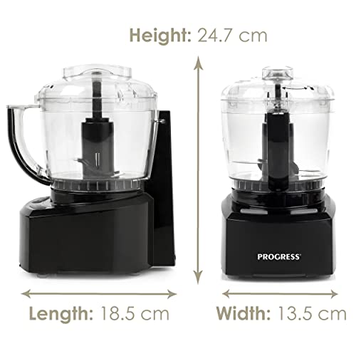 Progress-EK3171P-Mini-Food-Processor-Electric-Small-Chopper-BlendStirChopWhip-Easy-Food-Prep-Make-Baby-Food-Salads-Dips-1-L-Capacity-Stainless-Steel-Blade-Go-Healthy-CompactSpace-Saving