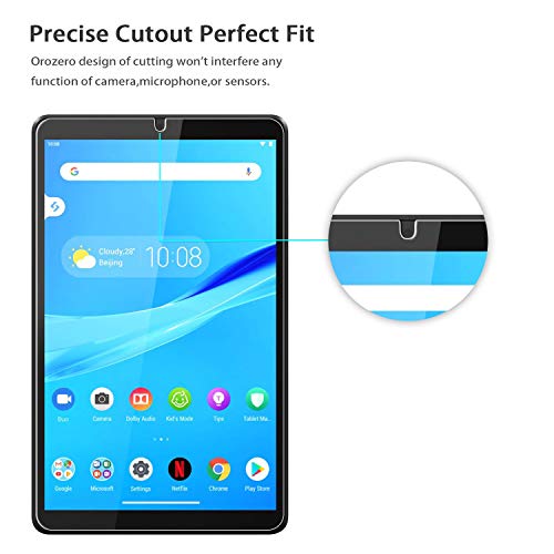 Orzero (2 Pack) Tempered Glass Screen Protector Compatible for Lenovo Tab M8 (8 inch), 9 Hardness HD (Lifetime Replacement)