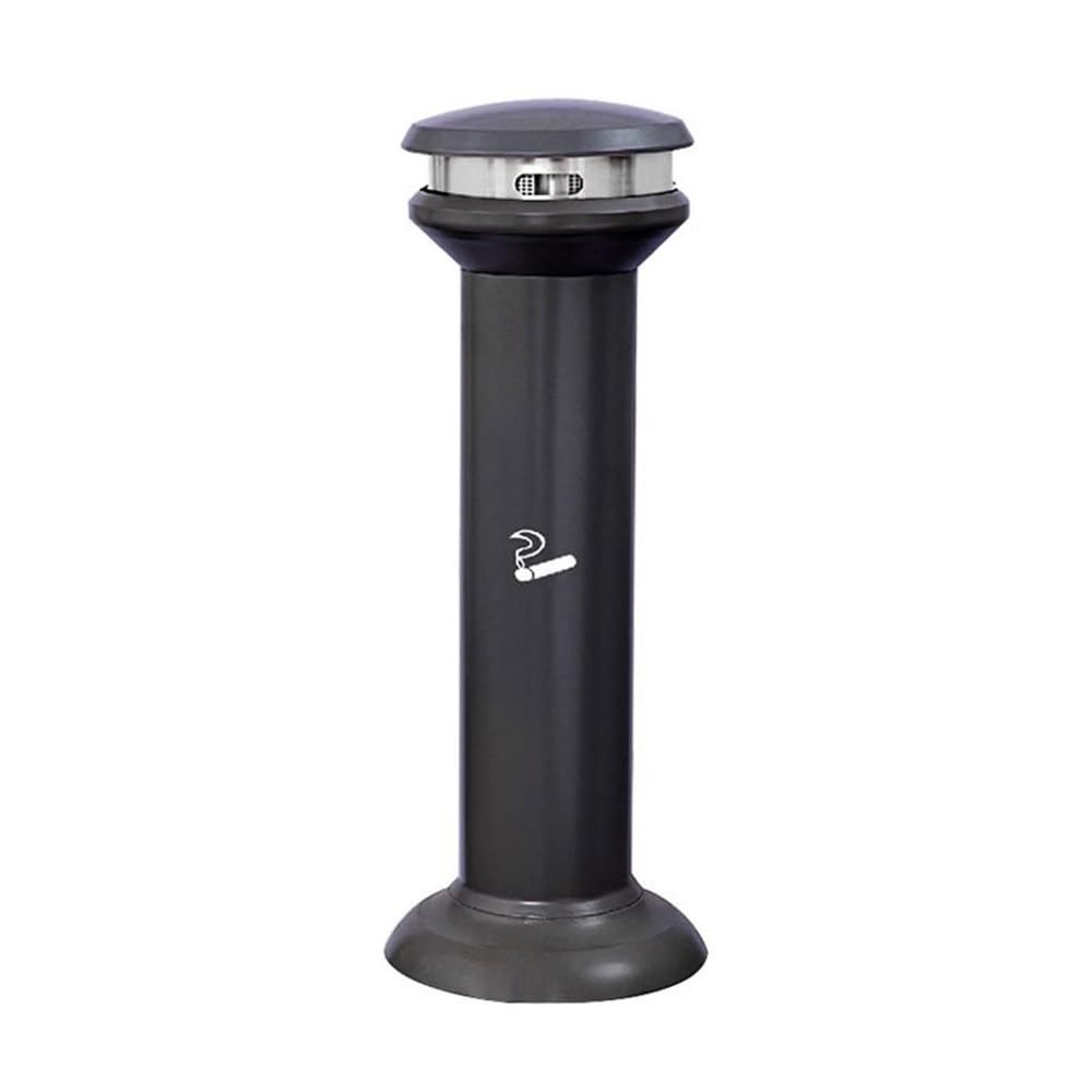 Stand ashtray Public Smoking Area Multiple Smoke Vent Ash Column, Vertical Baked Enamel Cigarette Butt Pillar Pillar(Gris)
