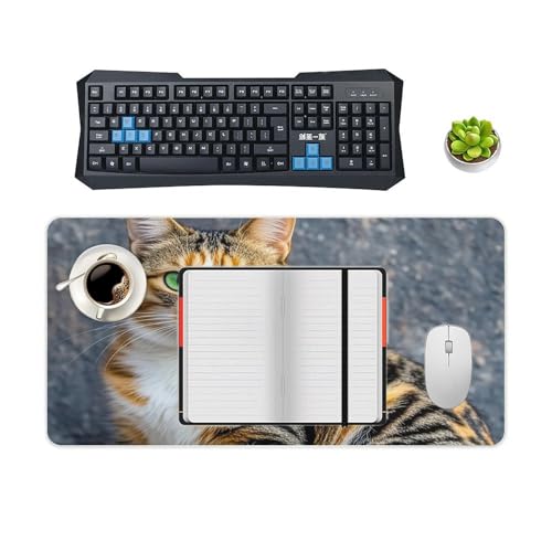 Cat Desk Pad Protector Large Waterproof Desk Mat miniatura 4