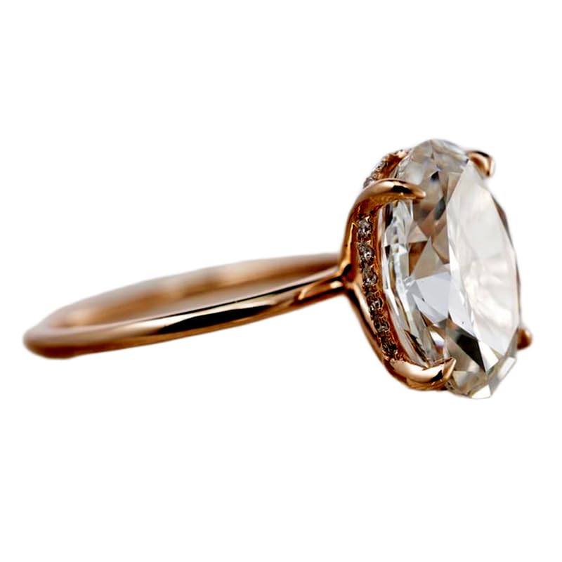 Bague diamant plaqué or et argent avec sertissage robuste pour éviter la perte de pierre