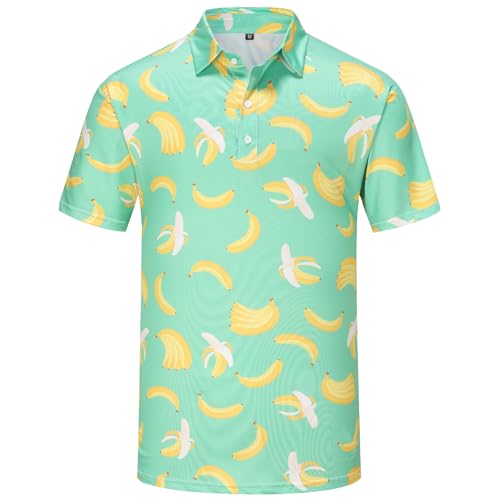 Mens Polo Shirts Funny Golf Shirt for Men Short Sleeve Performance Moisture Wicking Dry Fit Golf Polo Shirts for Men2