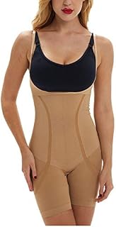 Franato Women's Full Shapewear Strap Firm Bodysuit Open Bust Waist Control Slimming Body
