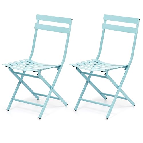 Livzing Metal Folding Camping Chairs Outdoor Seating Chair Garden...