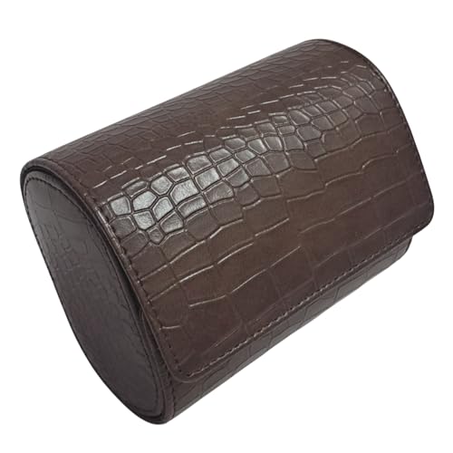 Image of THE CASE Luxury 2 Slot Watch Roll Case for Men & Women - Faux Leather Travel Watch Organizer with Soft Velvet Interior, Portable Watch Storage Box