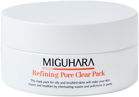Refining Pore Clear Pack | Clay Face Mask | Pore Cleanser | Wash Off Mask Type | Hydrating Facial Mask for All Skin Types | Korean Beauty Skincare Product (150g/5.29 Oz.)