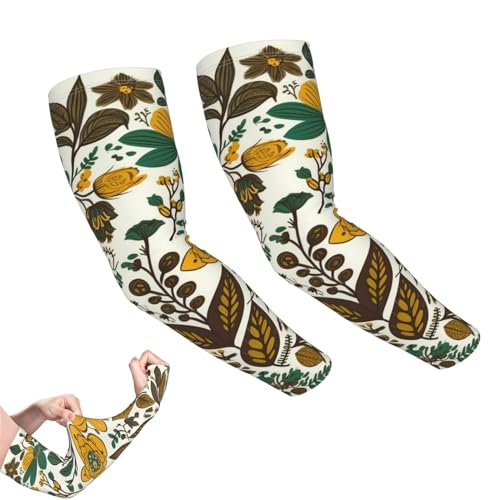 VTCTOASY Arm Sleeves for Men Women UV Sun Protection Sleeves Art Illustration Arm Sleeve Cooling Tattoo Cover