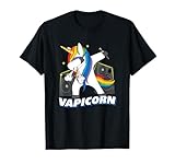 Funny Vape Vapicorn Dabbing Vaping Unicorn Vapor Mod T-Shirt