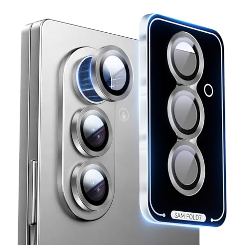 X-it for Samsung Galaxy Z Fold 7 Camera Lens Protector & Camera Cover 1:1 Invisible Fit Ultra HD 9H+ Military-Grade Aerospace Tempered Glass Anti-Scratch & Shockproof Strong Adhesion Case Friendly