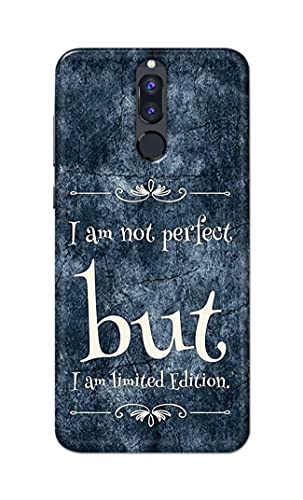 Image of Printed Hard Back Cover Case for Huawei Mate 10 Lite | Huawei Nova 2i | Honor 9i Back Cover (I Am Not Perfect I Am Limited Edition) -1803