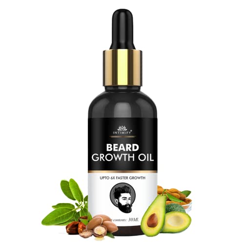 Image of INTIMIFY Beard Growth Oil, For Thicker & Longer Beard, Enriched with Natural Herbs- 30 ml (Pack of 1)