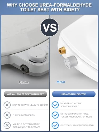 YEAUPE PRO Abattant WC Japonais Blanc Non Électrique Frein de Chute Double Bus Rétractable, Abattant WC Forme O pour Toi