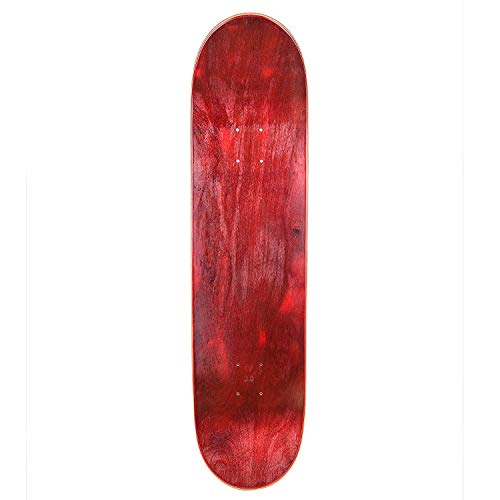 Cal 7 Blank Maple Skateboard Deck | 7.75, 8.0, 8.25 and 8.5 Inch | (8.5 Inch, Red)