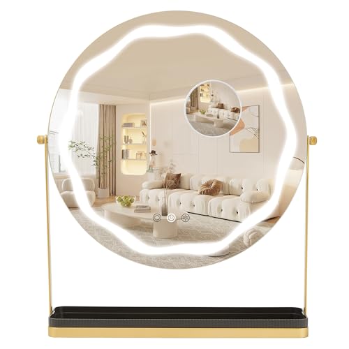 Espejo de maquillaje Garvee con luces LED ajustables