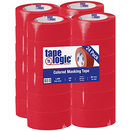 Ruban de masquage rouge 50mm adhésif de masquage couleur Tape Logic