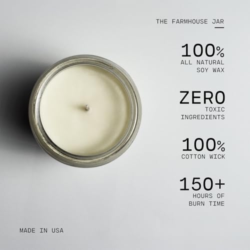 Image of Milkhouse Farmers Market Soy Candle, 26 oz Farmhouse Jar, 150+ Hr Burn