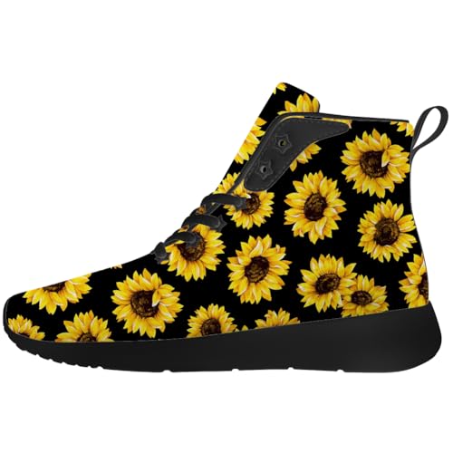 Sunflower Shoes for Men Women High Top Sneakers Casual Shoes Gifts for Girlfriend Boyfriend3