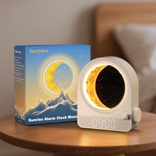 Réveil lumineux Sunrise avec compte à rebours et 10 sons blancs apaisants