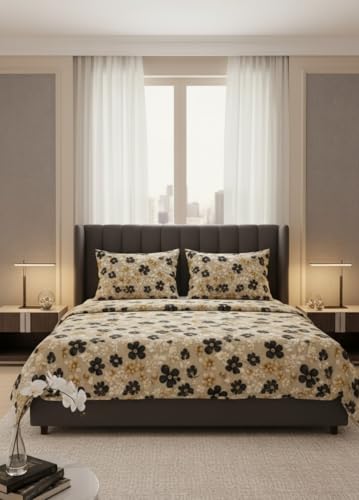 Image of 7D 400TC Glace Cotton Soft Single Bed Rajai Cover II Duvet Cover II Blanket Cover II Comforter Cover II Quilt Cover with Zipper Closure (60 inch x 90 inch inch, Onyx)