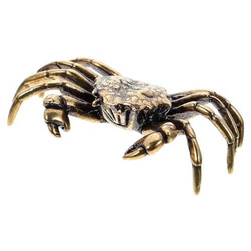 Décor de crabe en laiton vintage pour ornement de maison