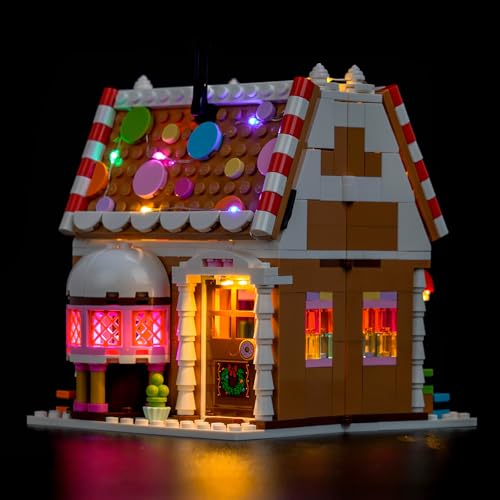 Hilighting Upgraded Led Light Kit Compatible with Lego Festive Gingerbread House Building Set, Lights Decoration Compatible with Lego 40809 (Model Not Included) by Hilighting - Used condition - Image 6
