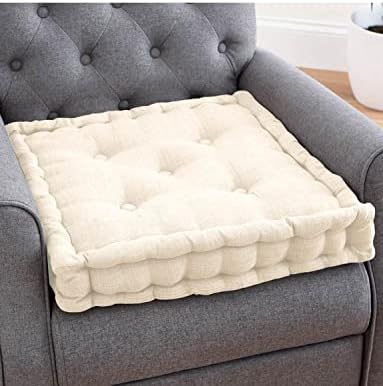 Chums | 4" High Armchair Bolster Booster Easy Rise Cushion | Cream