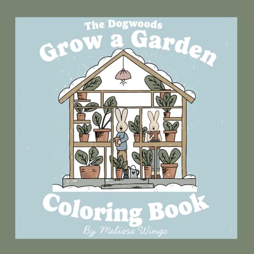 The Dogwoods Grow a Garden Coloring Book: Adorable & Easy Adult & Kids Color Book Stress-Relieving Aesthetic with Cute Animals image 2