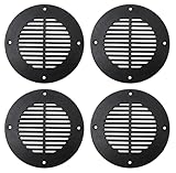JSP Manufacturing Floor Drain and Vent Cover - Black, 4