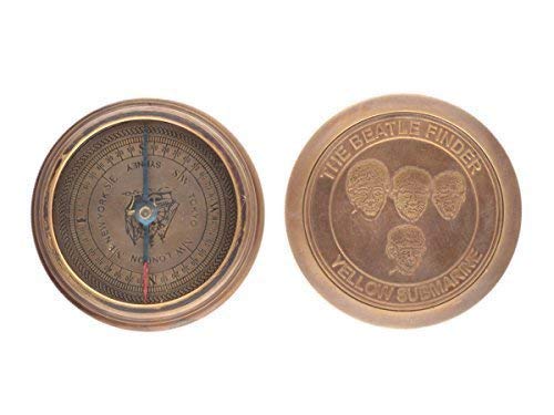 storeindya Pocket Compass Handmade Brass Maritime Office Desk Accessories Camping Accessories Collectibles