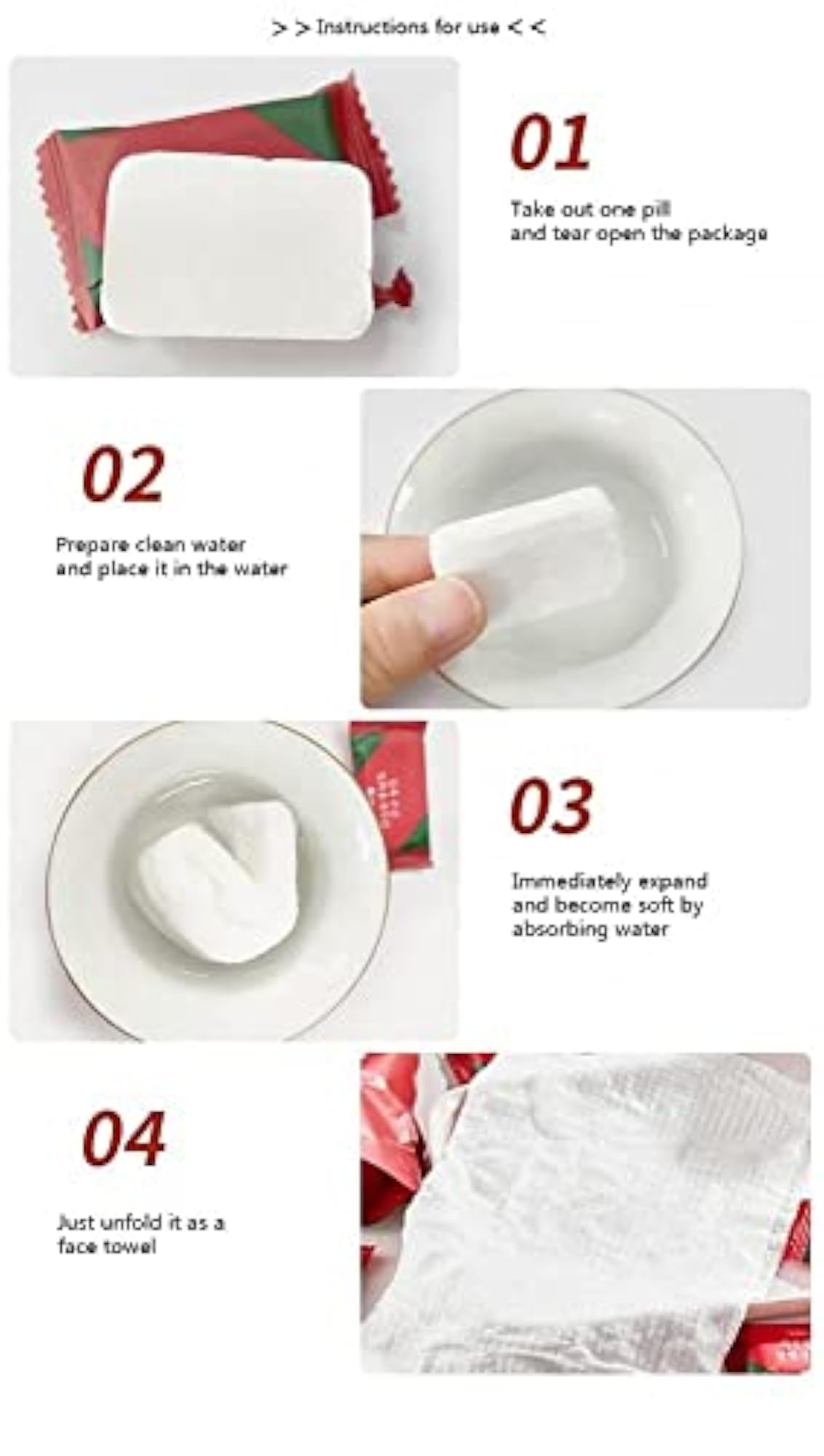 Magic Tablet Disposable Pure Cotton Compressed Towels
